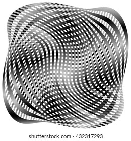 Grid, mesh pattern element w/ distortion