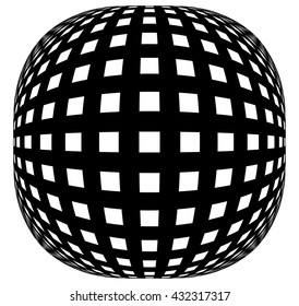Grid, mesh pattern element w/ distortion