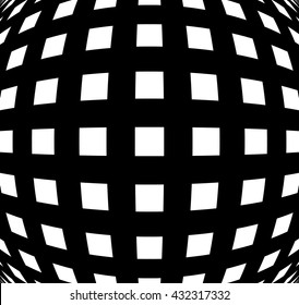 Grid, mesh pattern element w/ distortion