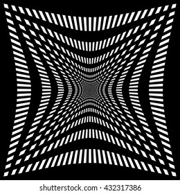Grid, mesh pattern element w/ distortion