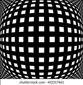 Grid, mesh pattern element w/ distortion