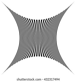 Grid, mesh pattern element w/ distortion