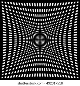 Grid, mesh pattern element w/ distortion