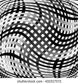 Grid, mesh pattern element w/ distortion