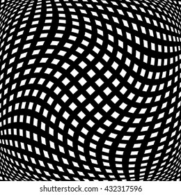 Grid, mesh pattern element w/ distortion