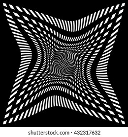 Grid, mesh pattern element w/ distortion