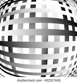 Grid, mesh pattern element w/ distortion