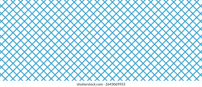 Padrão de malha de grade. Grade de quadrados contínua, repetível, malha, gráfico, padrão de papel de plotagem, reticulado regular, grade-grade, Trellis e grade com linhas finas. Ilustração vetorial. design EPS 10
