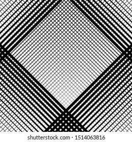 Grid, mesh pattern, texture with dynamic, irregular lines. Intersecting stripes matrix, grating. Irregular trellis, lattice background