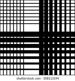 Grid mesh seamless pattern. Abstract monochrome vector background