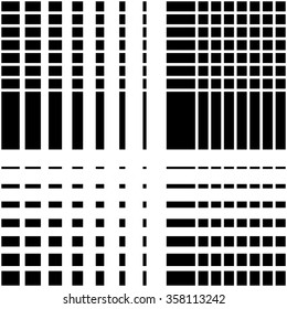 Grid mesh seamless pattern. Abstract monochrome vector background