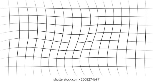   Ilustración vectorial de malla de rejilla de línea de Vertical negra. líneas Horizontales, líneas de garabato sobre un fondo blanco eps 10.