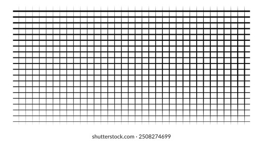   Grid mesh vector illustration of black vertical line . horizontal lines, squiggle lines on a white background eps 10.
