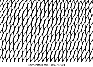 Grid metal chain-link. Vector background. cage. scales. fish scales