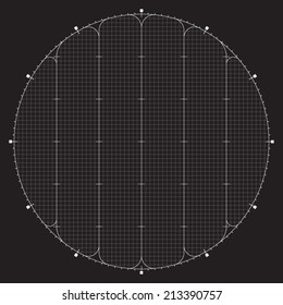 Grid for modern virtual technology fantastic futuristic user interface HUD