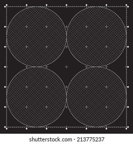 Grid for modern virtual technology fantastic futuristic user interface HUD