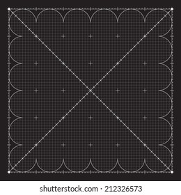 Grid for modern virtual technology futuristic user interface HUD