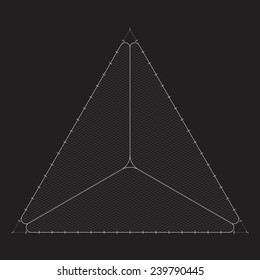 Grid for modern virtual technology futuristic user interface HUD