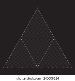 Grid for modern virtual technology futuristic user interface HUD