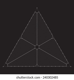 Grid for modern virtual technology futuristic user interface HUD
