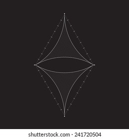 Grid for modern virtual technology futuristic user interface HUD