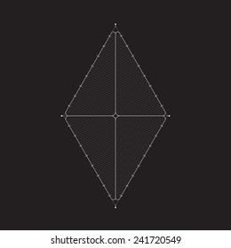 Grid for modern virtual technology futuristic user interface HUD