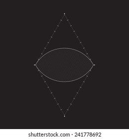Grid for modern virtual technology futuristic user interface HUD