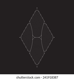 Grid for modern virtual technology futuristic user interface HUD