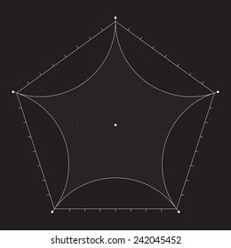 Grid for modern virtual technology futuristic user interface HUD