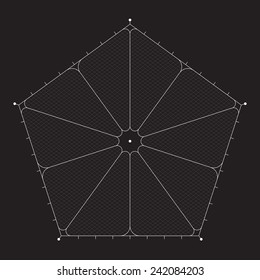 Grid for modern virtual technology futuristic user interface HUD