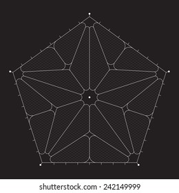 Grid for modern virtual technology futuristic user interface HUD