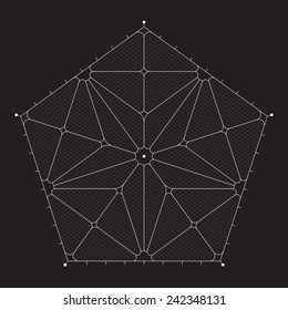 Grid for modern virtual technology futuristic user interface HUD