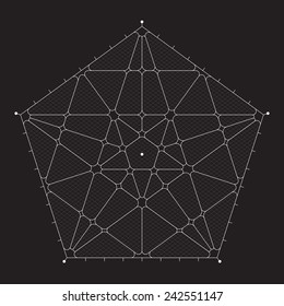 Grid for modern virtual technology futuristic user interface HUD