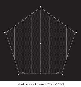 Grid for modern virtual technology futuristic user interface HUD