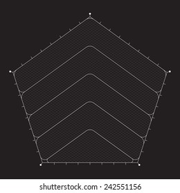 Grid for modern virtual technology futuristic user interface HUD