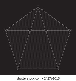 Grid for modern virtual technology futuristic user interface HUD