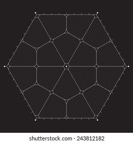 Grid for modern virtual technology futuristic user interface HUD