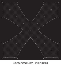 Grid for modern virtual technology futuristic user interface HUD