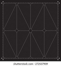 Grid for modern virtual technology futuristic user interface HUD. Vector
