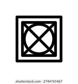 Grid Network Structure Layout Icon Design