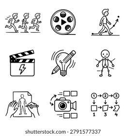 A grid nine simple