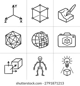 A grid nine simple