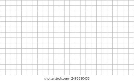 Grid on a white background, vector illustration. Geometric plotting paper for school education, wallpaper, textures, notebook.