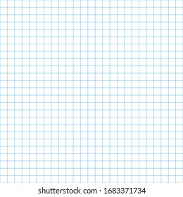 Grid paper. Abstract squared background with blue graph. Geometric pattern for school, wallpaper, textures, notebook. Lined blank sheets set isolated on transparent background.