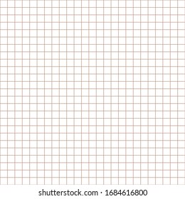 Grid paper. Abstract squared background with brown graph. Geometric pattern for school, wallpaper, textures, notebook. Lined blank sheets set isolated on transparent background.