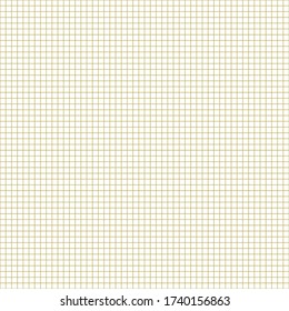 Grid paper. Abstract squared background with yellow graph. Geometric pattern for school, wallpaper, textures, notebook. Lined blank isolated on transparent background. 