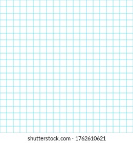 Grid paper. Abstract squared background with blue graph. Geometric pattern for school, wallpaper, textures, notebook. Lined blank on transparent background. 