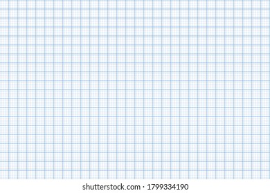 Grid paper. Abstract squared background with blue graph. Geometric pattern for school, wallpaper, textures, notebook. Lined blank isolated on transparent background.