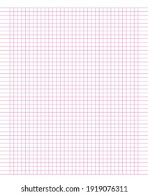 Grid paper. Abstract squared background with color lines. Time management concept. Pattern for school, copybooks, notebooks, diary, notes, books. Paper blank isolated on transparent background.