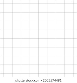 Grid paper. Abstract squared background with lines. Geometric pattern for school, wallpaper, textures, notebook. Lined blank on transparent background. Lined blank.